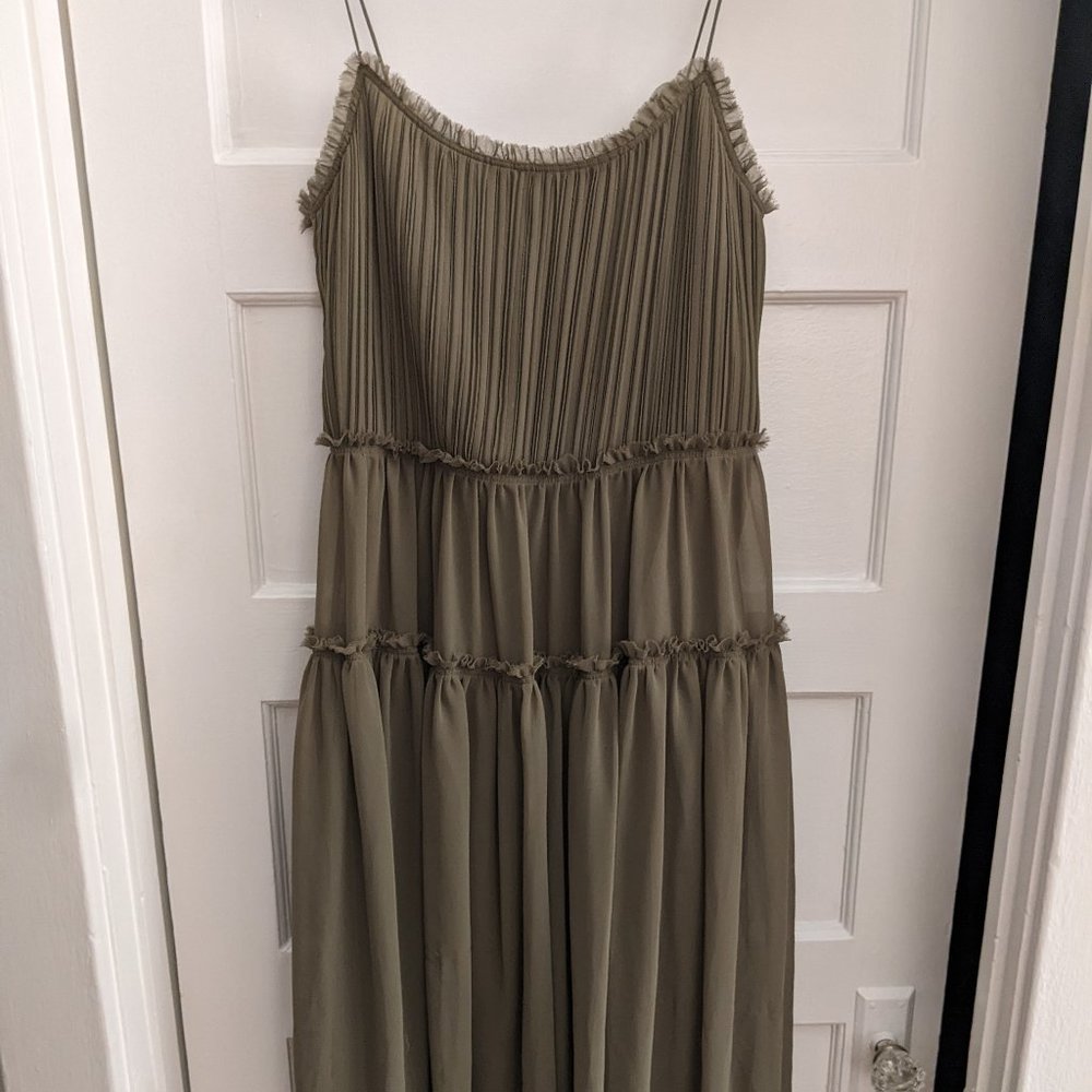 Banana Republic Olive midi dress